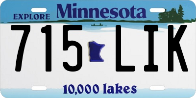 MN license plate 715LIK