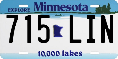 MN license plate 715LIN