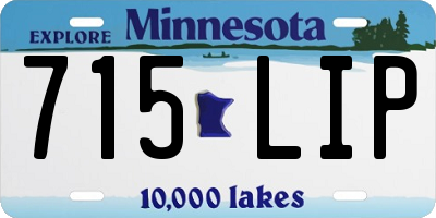 MN license plate 715LIP