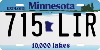 MN license plate 715LIR