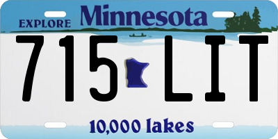 MN license plate 715LIT