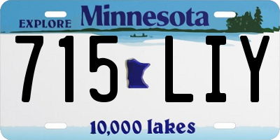 MN license plate 715LIY