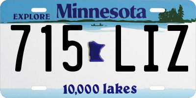 MN license plate 715LIZ