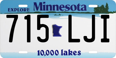 MN license plate 715LJI