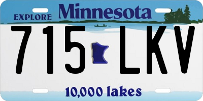 MN license plate 715LKV