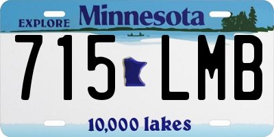 MN license plate 715LMB