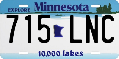 MN license plate 715LNC