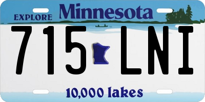 MN license plate 715LNI