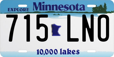 MN license plate 715LNO