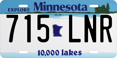 MN license plate 715LNR
