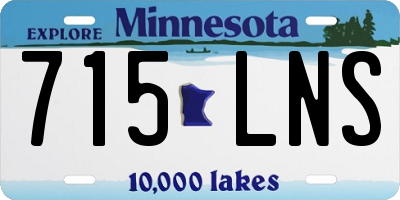 MN license plate 715LNS