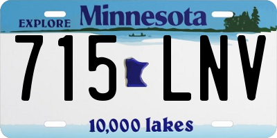 MN license plate 715LNV