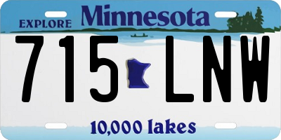 MN license plate 715LNW