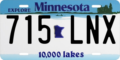MN license plate 715LNX
