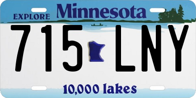 MN license plate 715LNY