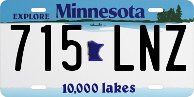 MN license plate 715LNZ