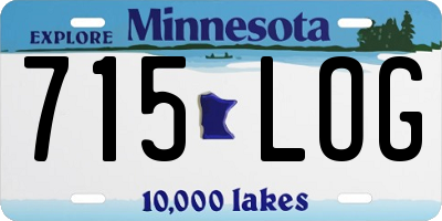 MN license plate 715LOG
