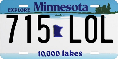 MN license plate 715LOL