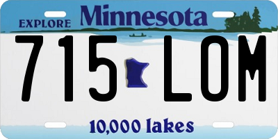 MN license plate 715LOM