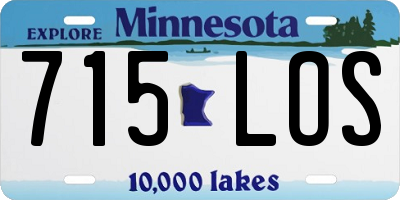 MN license plate 715LOS