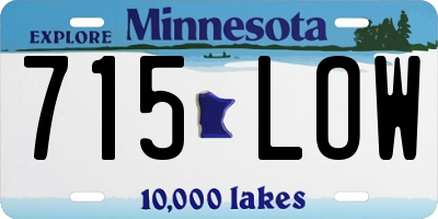 MN license plate 715LOW