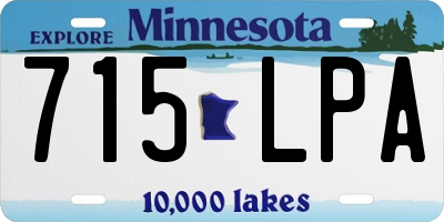 MN license plate 715LPA
