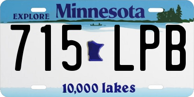 MN license plate 715LPB