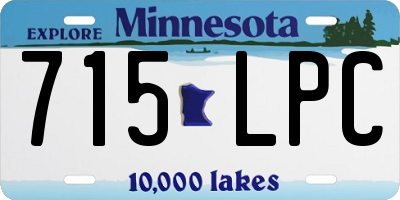 MN license plate 715LPC