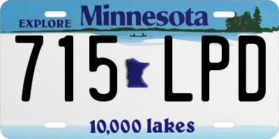 MN license plate 715LPD