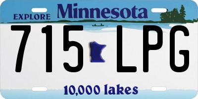 MN license plate 715LPG