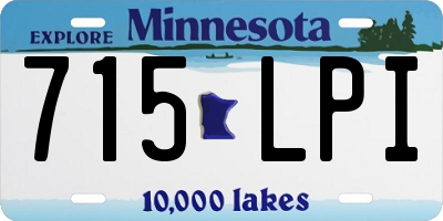 MN license plate 715LPI