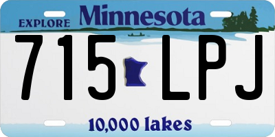 MN license plate 715LPJ