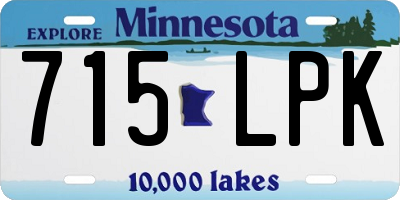 MN license plate 715LPK