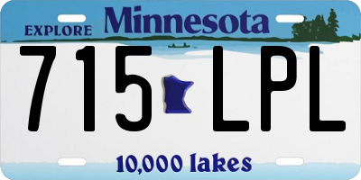 MN license plate 715LPL