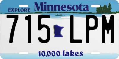 MN license plate 715LPM