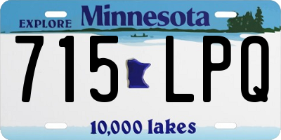 MN license plate 715LPQ