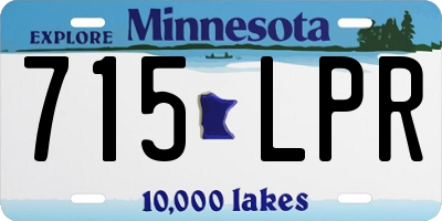 MN license plate 715LPR