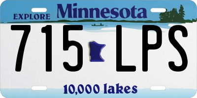 MN license plate 715LPS