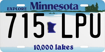 MN license plate 715LPU
