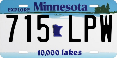 MN license plate 715LPW