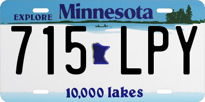 MN license plate 715LPY