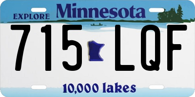 MN license plate 715LQF