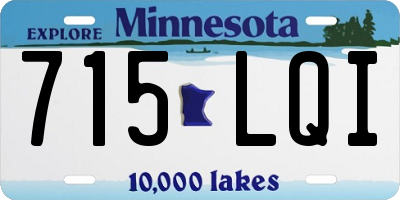 MN license plate 715LQI