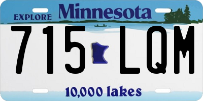 MN license plate 715LQM