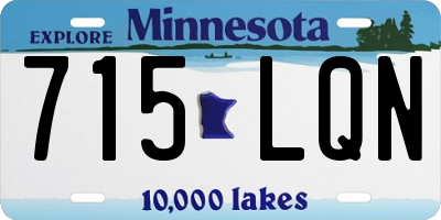 MN license plate 715LQN