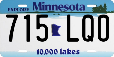 MN license plate 715LQO
