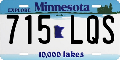 MN license plate 715LQS