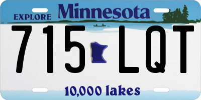 MN license plate 715LQT