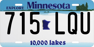 MN license plate 715LQU