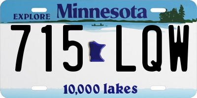 MN license plate 715LQW